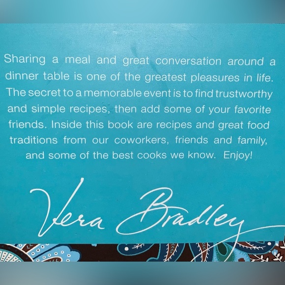 VERA BRADLEY book “cooking with Friends”Hardback Cookbook - the BEST!! - Picture 6 of 10